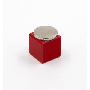 Aimant sur cube en bois de 3 cm x 3 cm avec un aimant en néodyme collé Convient pour les expériences sur le moteur électrique avec bobine auto-enroulée