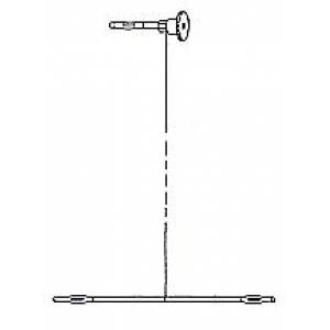 Fil de torsion avec tige pour expériences d'initiation sur les oscillations de torsion matériau acier à ressort