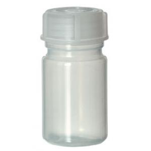 Flacon polyéthylène, 50 ml, col large, avec bouchon fileté