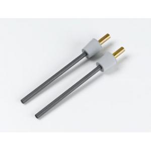 Electrode en baguette, charbon, avec bouchon diam. 19 et douille de 4 mm