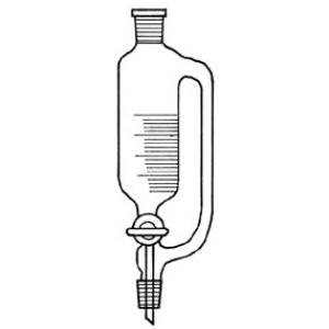 Entonnoir séparateur, compensation de pression, 100 ml, 2 RN 19/26, gradué