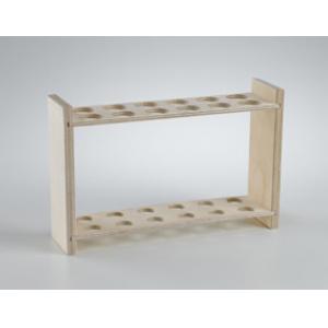 Test tube rack, wooden, 10 tubes