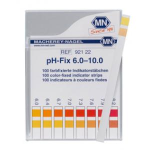 Indicateur de pH avec échelle, paquet de 100 bandelettes pH 6,0 - 10,0