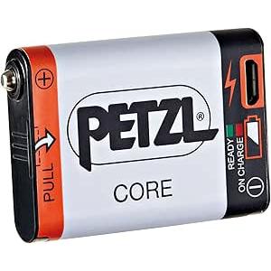 PETZL - Batterie lithium Core Lithium-ION 1250 mAh, Noir, Compatible avec Les Lampes frontales Petzl