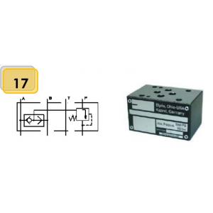 Balance de précision (NW6) (EWTHR13018774) SUR DEMANDE montage modulaire sous la vanne de distribution delta p = 5 bar