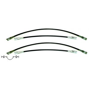 Jeu de tuyaux avec bouchon auto-obturants 2 flexibles Tn6 x 500mm 2 flexibles TN6 x 1000 mm