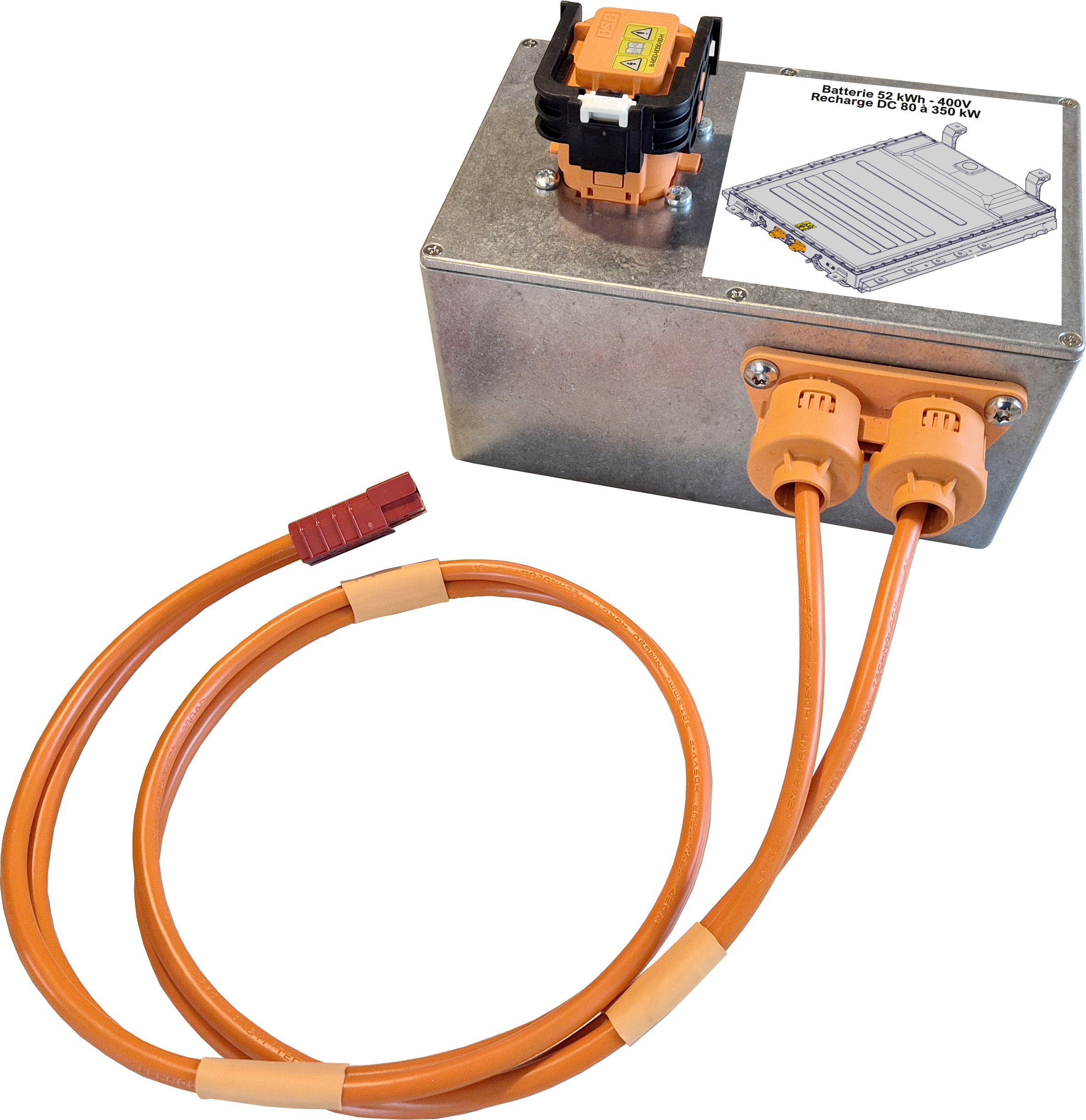 Kit consignation VEVH2 avec boitiers batterie HT et 12v, convertisseur DC / AC, 2 prise de services Avec connecteur 3 voies clipsable, livré dans 3 valises avec mousse de rangement. 2 pannes d'isoleme